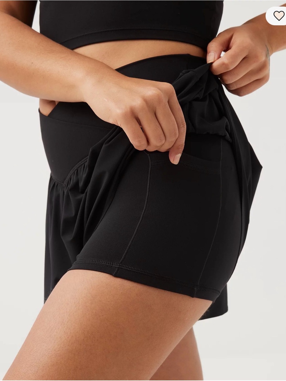 AERIE Offline Sport Crop Top & Shorts Set - Picture 8 of 9